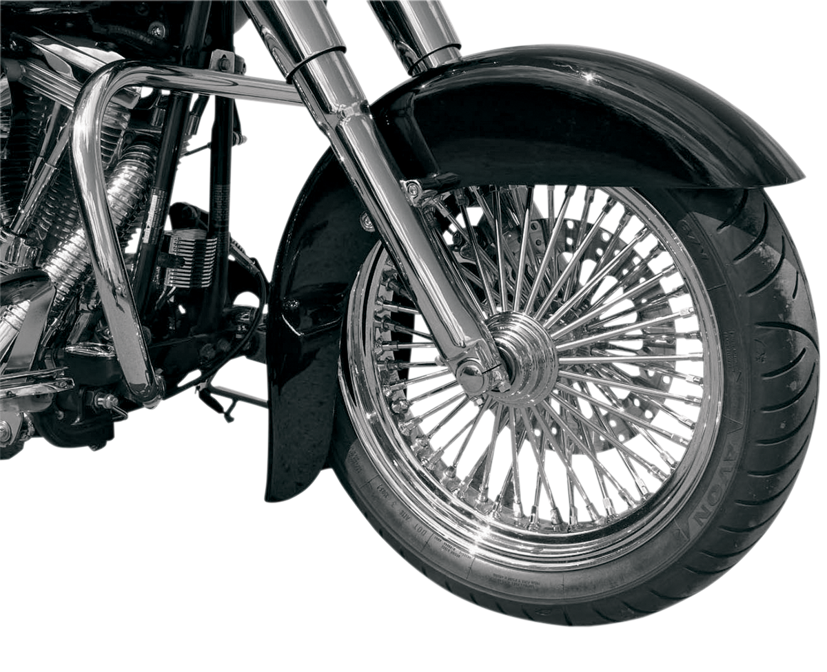 Benchmark Front Fender - Black - 16"-19" - HD Softail