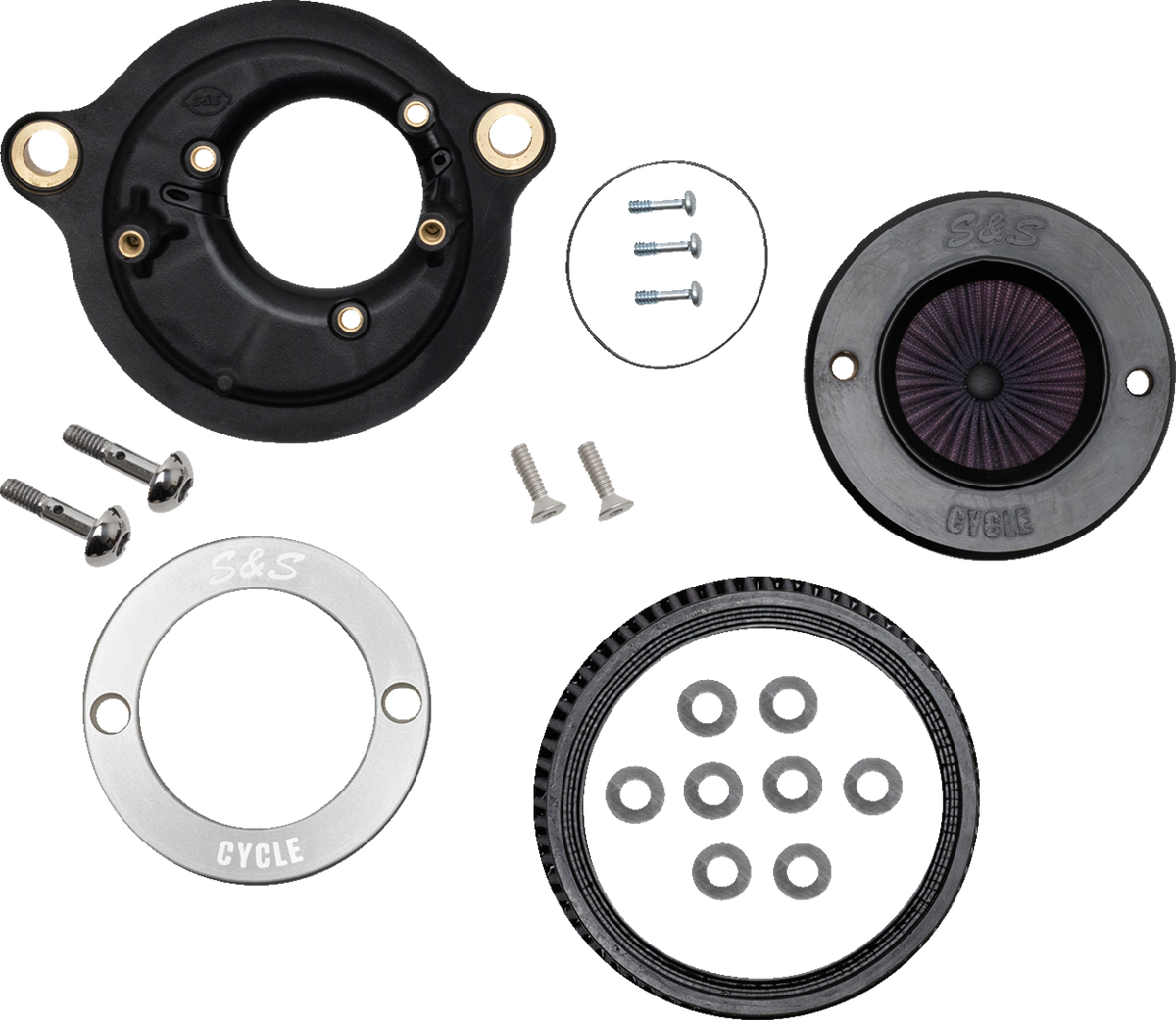 Air Stinger Stealth Air Cleaner Kit - Chrome Ring