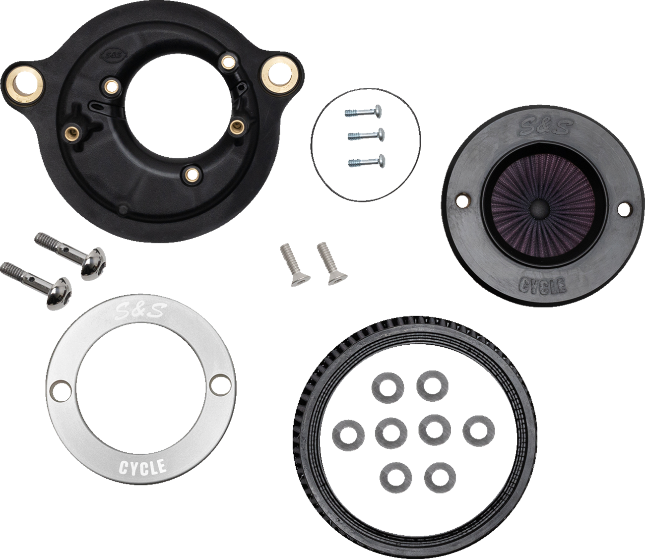Air Stinger Stealth Air Cleaner Kit - Chrome Ring