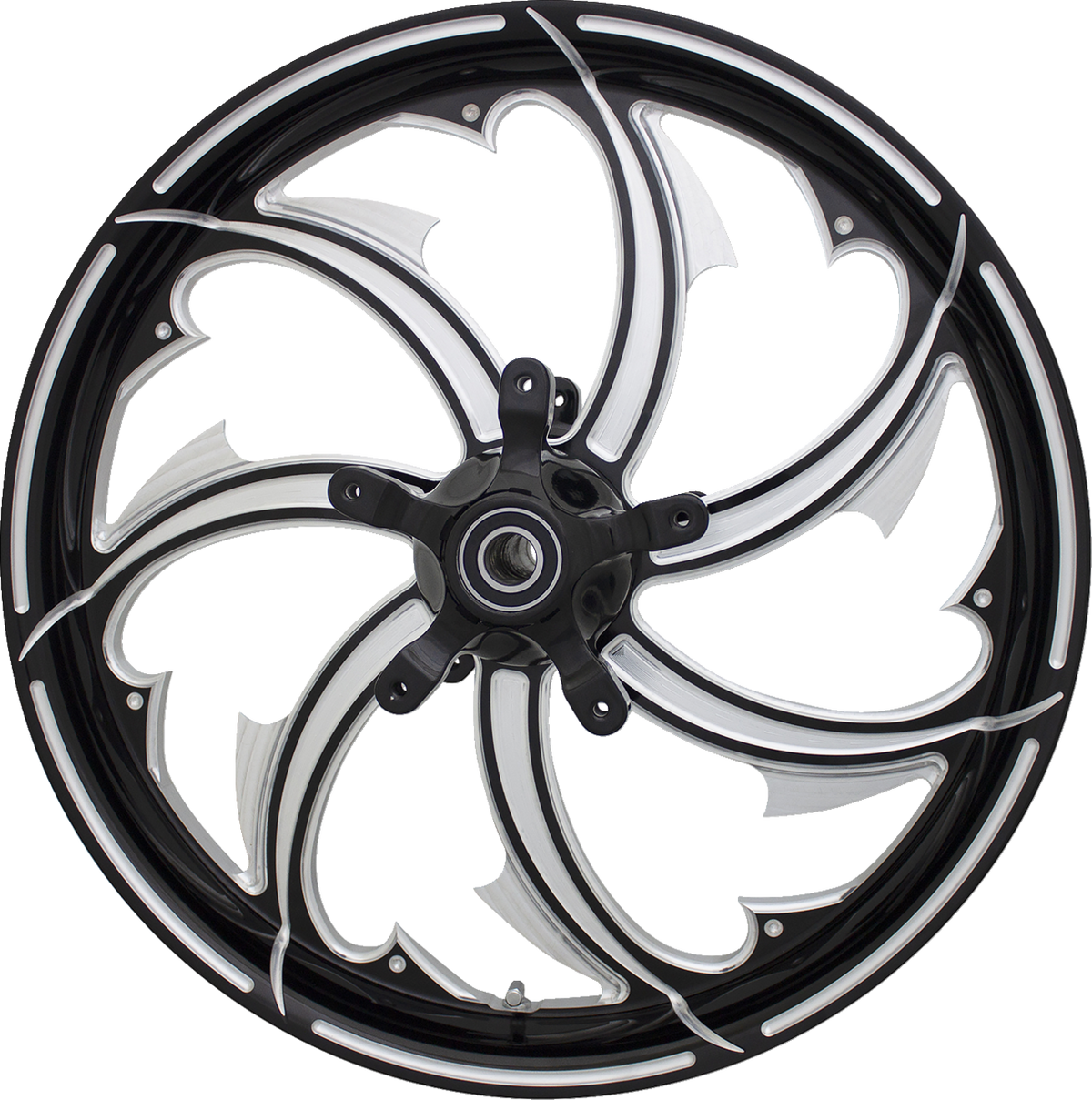 Wheel - Fury - Rear - Single Disc/With ABS - Black Cut - 16x5.5 - FL
