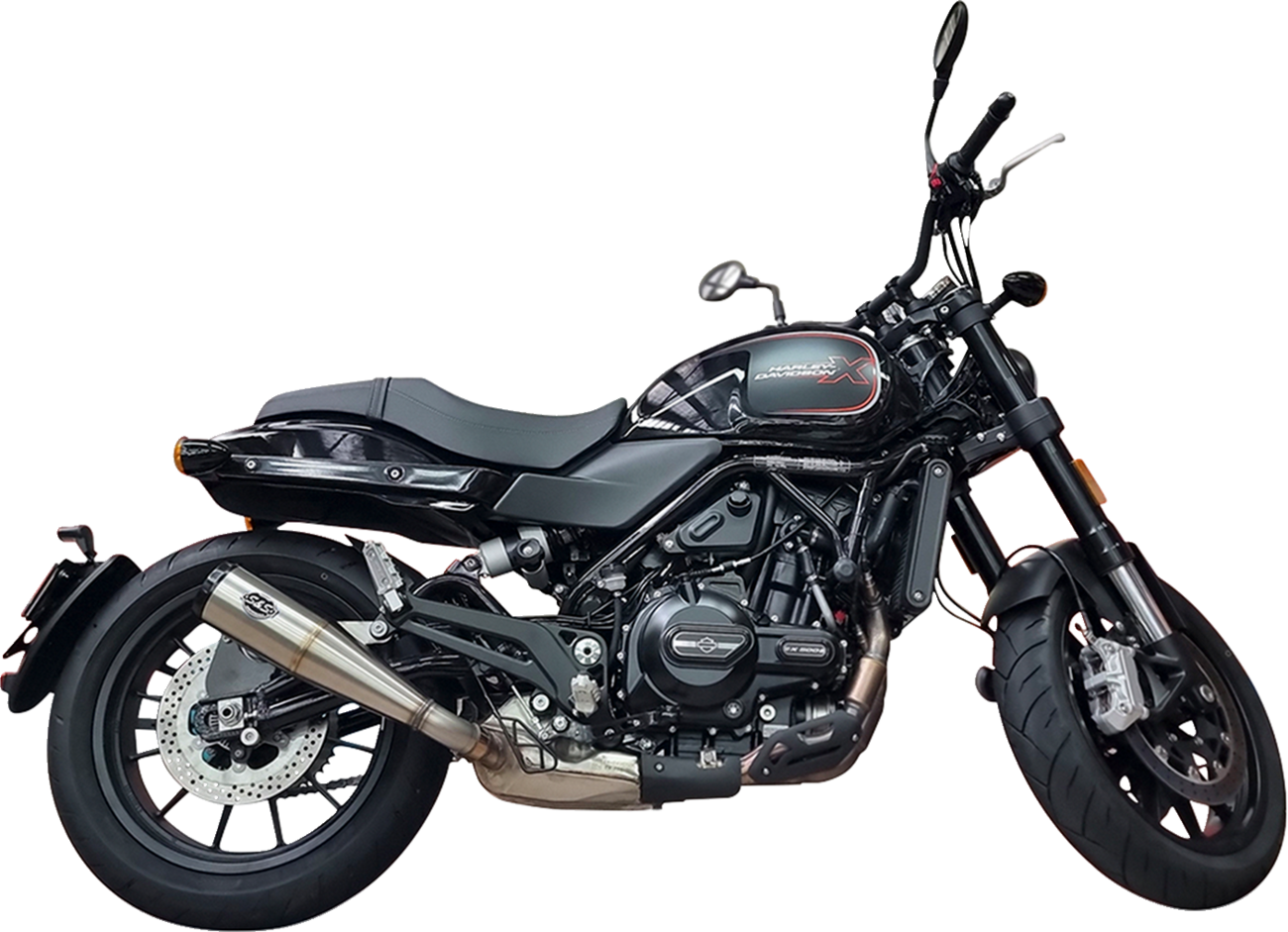 Grand National Slip-On Muffler - Brushed Stainless Steel - X™500