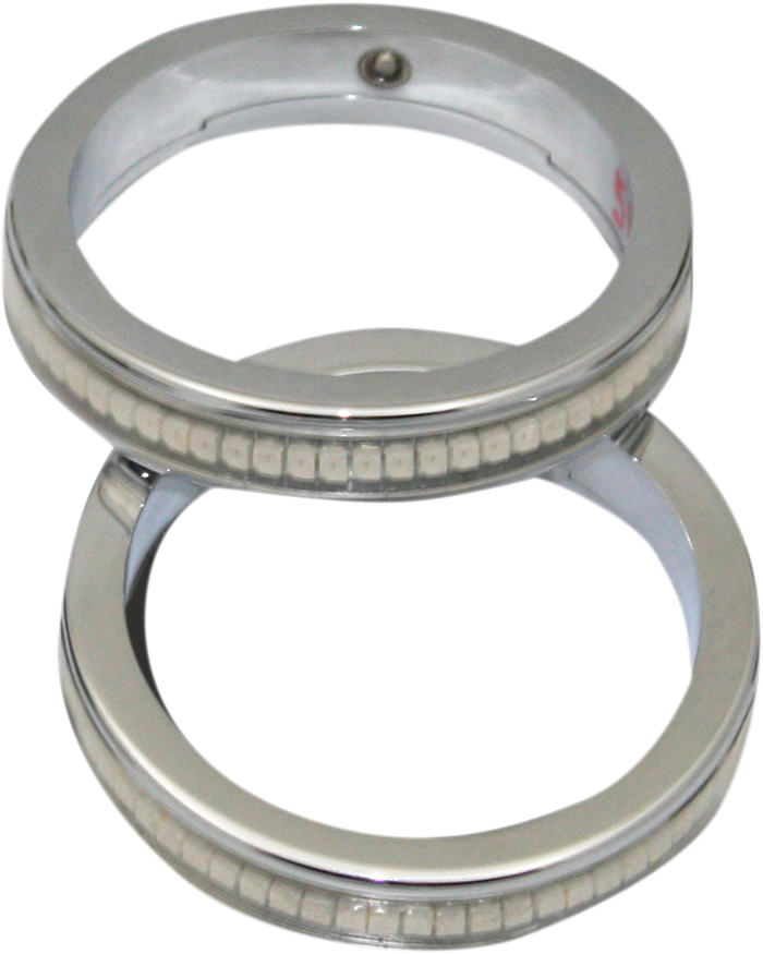 Wrap-Arounds™ LED Lights - 56 MM - Chrome - Clear/Amber