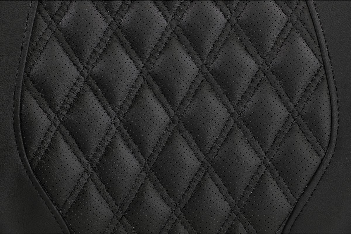 Tour-Pak® Backrest Pad - RoadSofa - Lattice Stitched Seat - Black - FL '14-'23