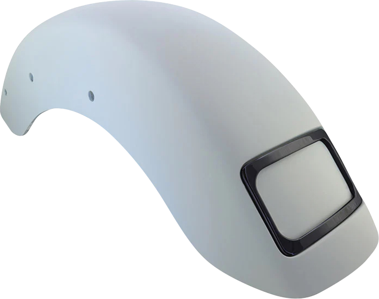 The Fix Rear Fender - Black Frame Plate - HD Softail