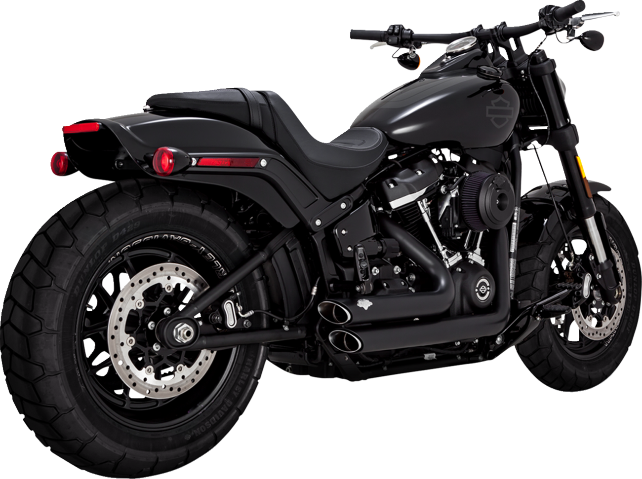 Shortshots Staggered Exhaust System - Matte Black