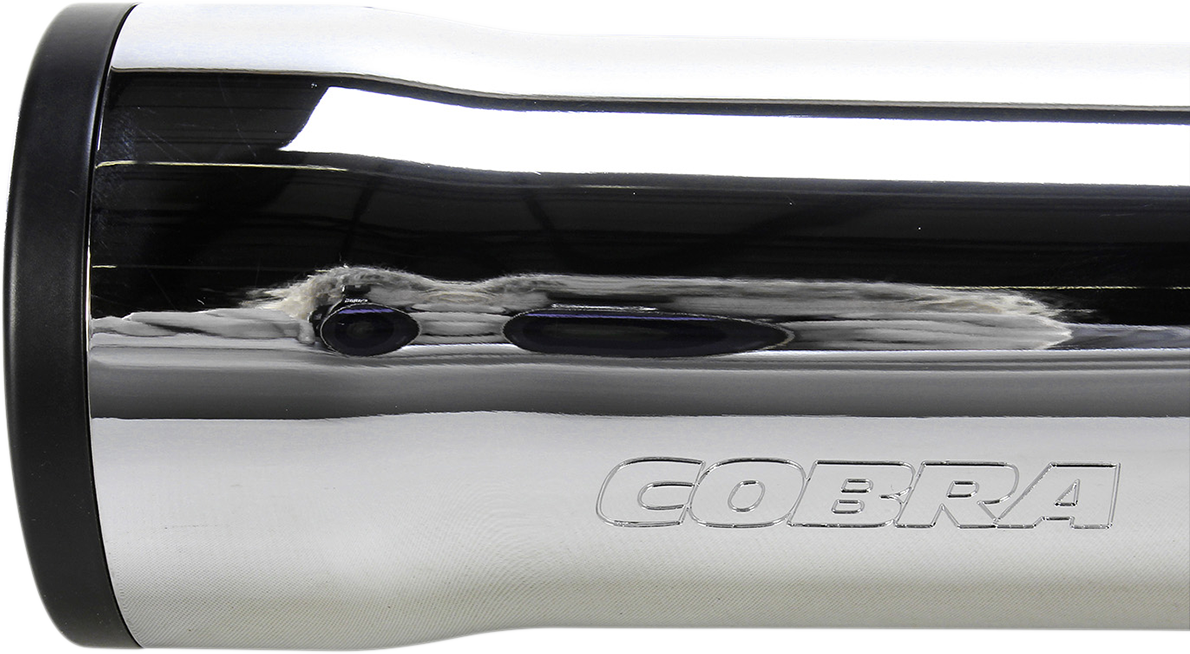 Slip-On Mufflers With Race Pro Tips - 3" - Chrome - '07-'17 FLSTF/FXSTD