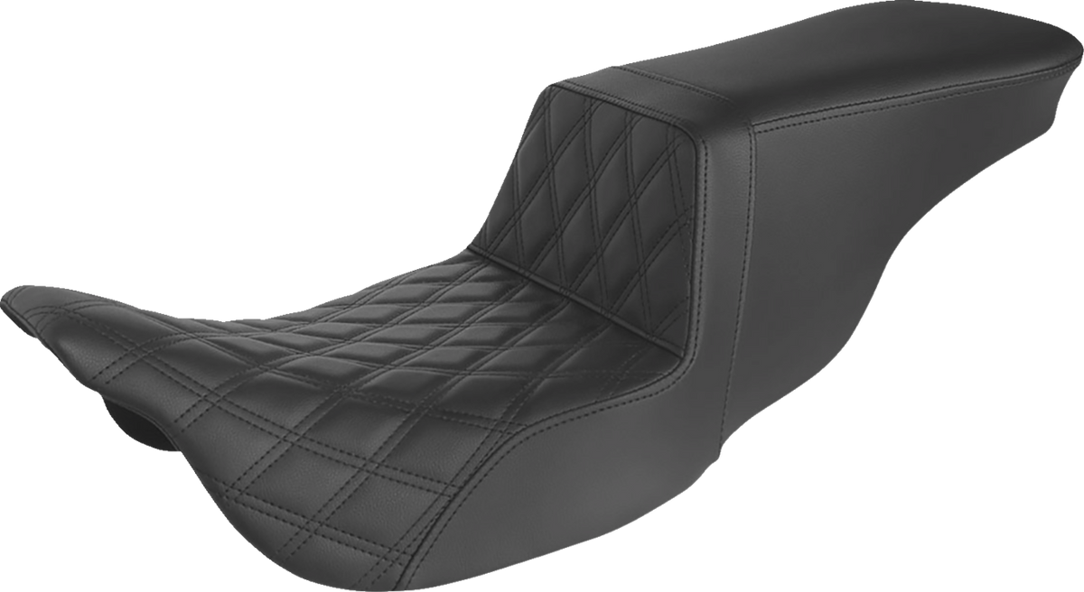 Tour Step-Up Seat - Front Lattice Stitch - Black - FL '08-'24