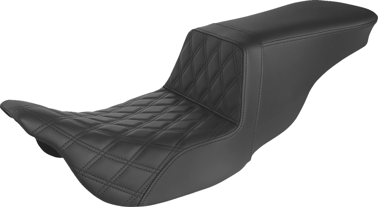 Tour Step-Up Seat - Front Lattice Stitch - Black - FL '08-'24