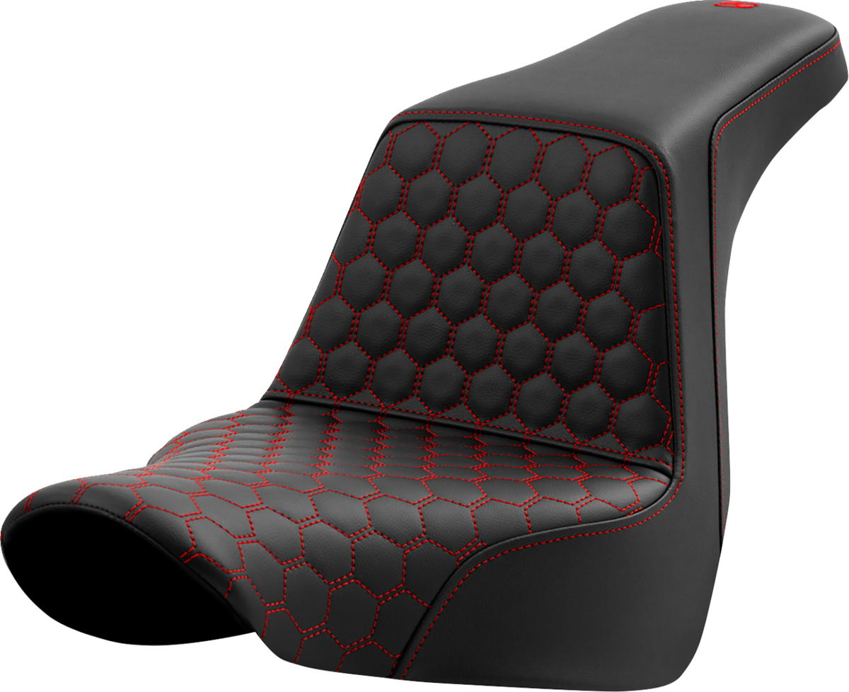 Step-Up Seat - Honeycomb - Red Stitching - FL/FX '18-'24