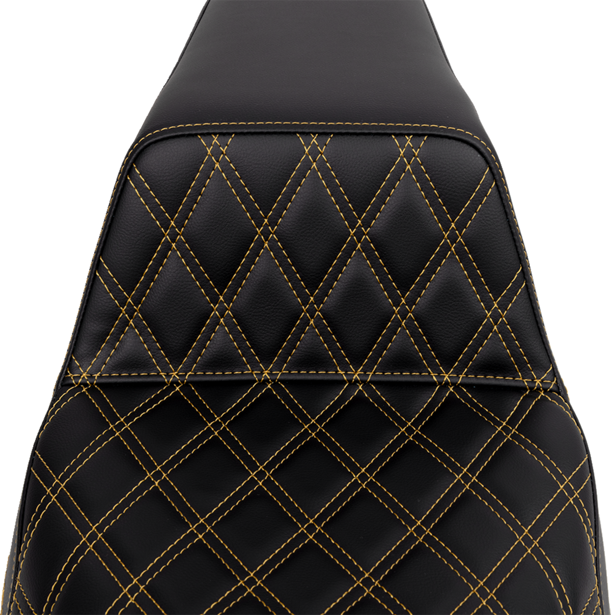 Step-Up Seat - Front Lattice Stitch - Gold Stitch - FLH/FLT '08-'23