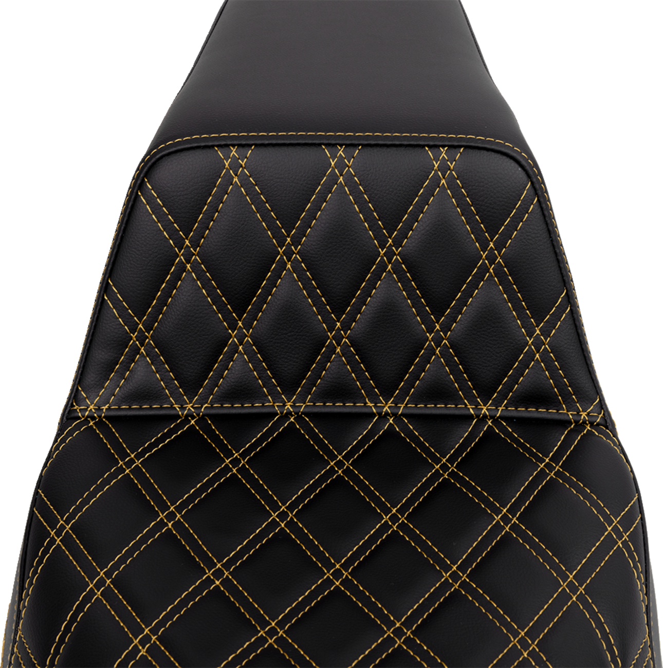 Step-Up Seat - Front Lattice Stitch - Gold Stitch - FLH/FLT '08-'23