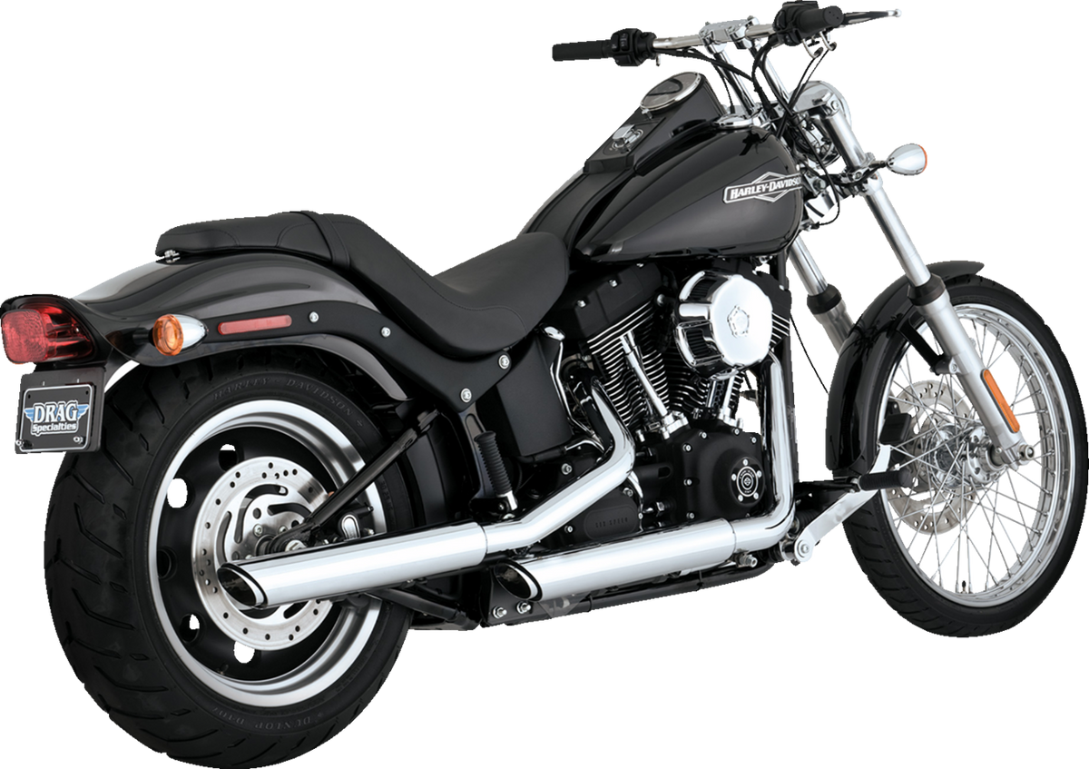 3" Twin Slash Slip-On Muffler - Chrome