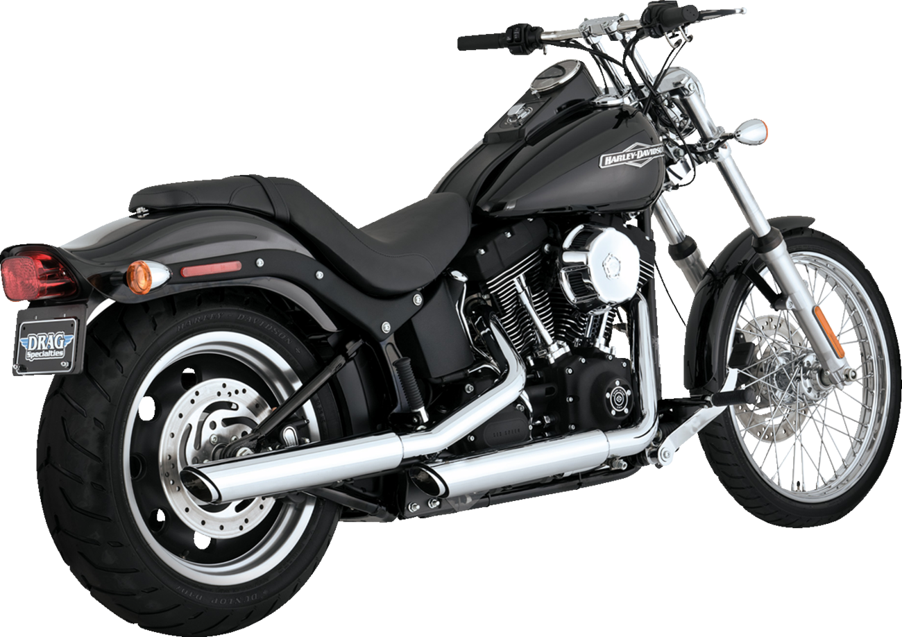 3" Twin Slash Slip-On Muffler - Chrome
