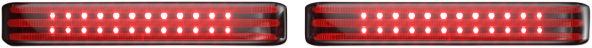 Saddlebag Lights - SS8 - Chrome Smoke