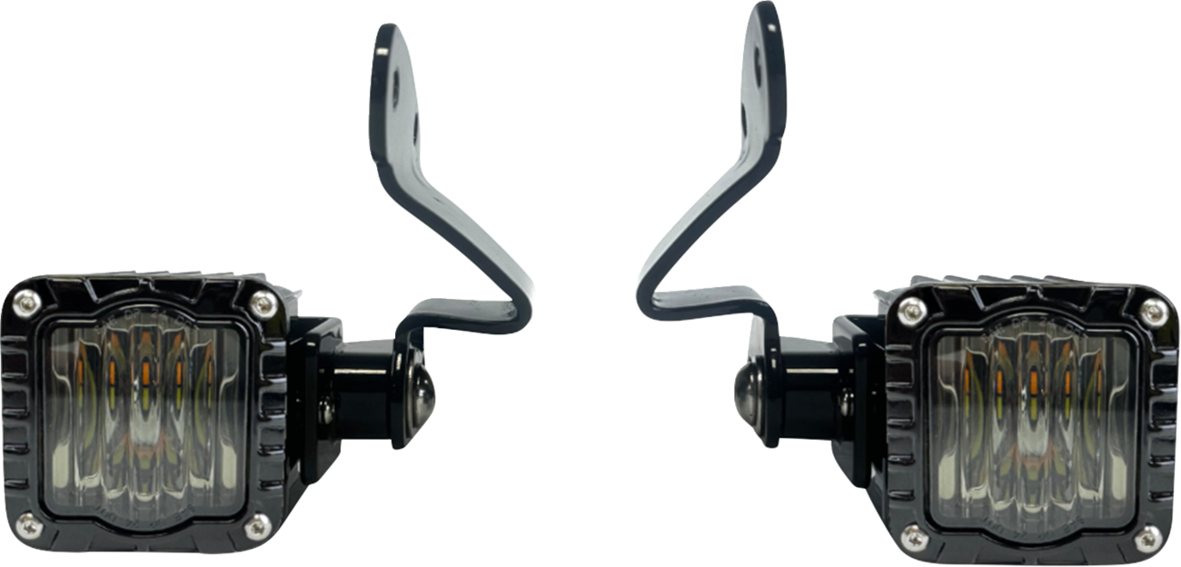 Front Turn Signals - Shark Demon® - LED - Amber/White - Smoke