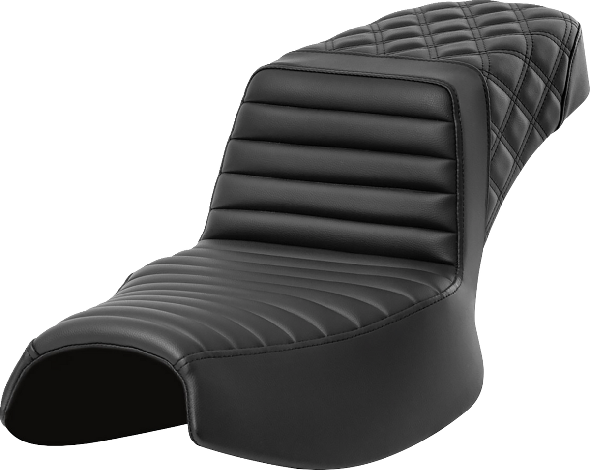 Step-Up Seat - Front Tuck-N-Roll/Rear Lattice Stitch - Extended Reach - Challenger '20-'24