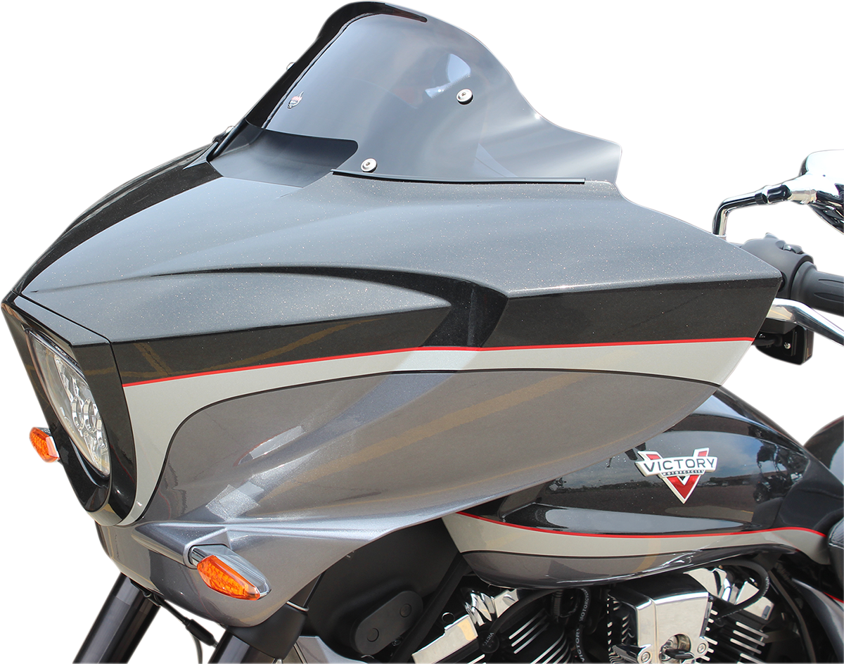 Flare® Windshield - 20-1/4" - Dark Smoke - '10-'17 Victory
