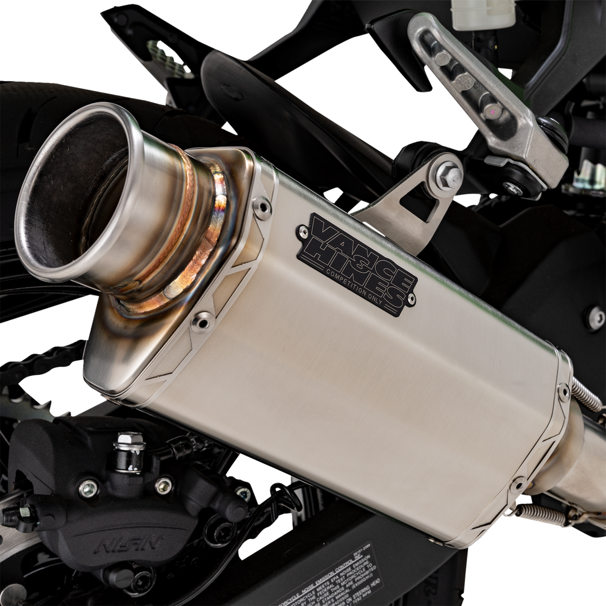 VS-6 Slip-On Muffler - Stainless Steel - Kawasaki Z/Ninja 500