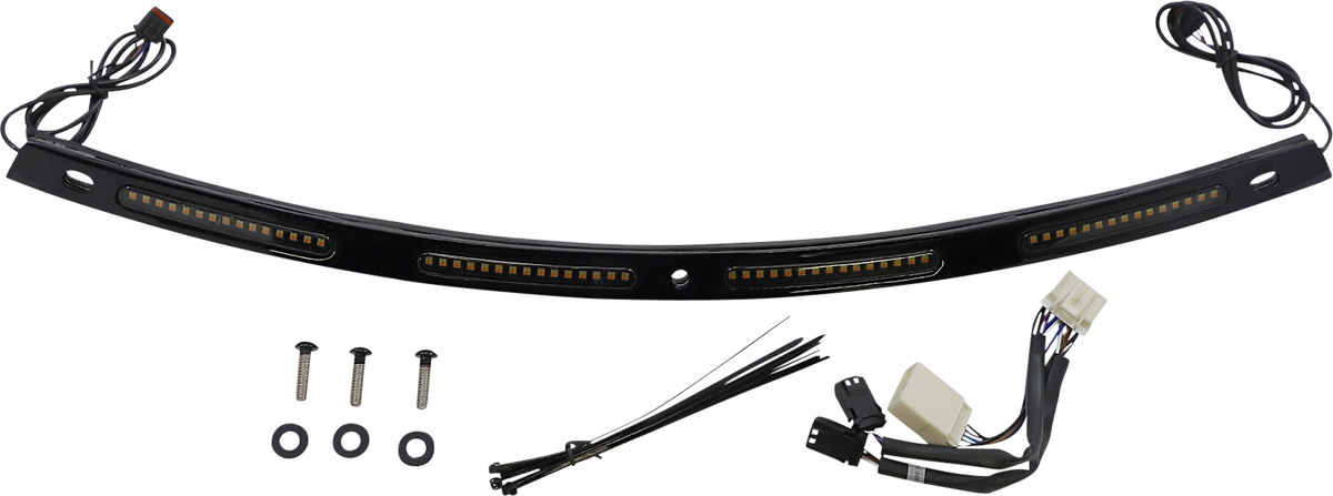 Windshield Trim - Sequential Turn Signals - Black