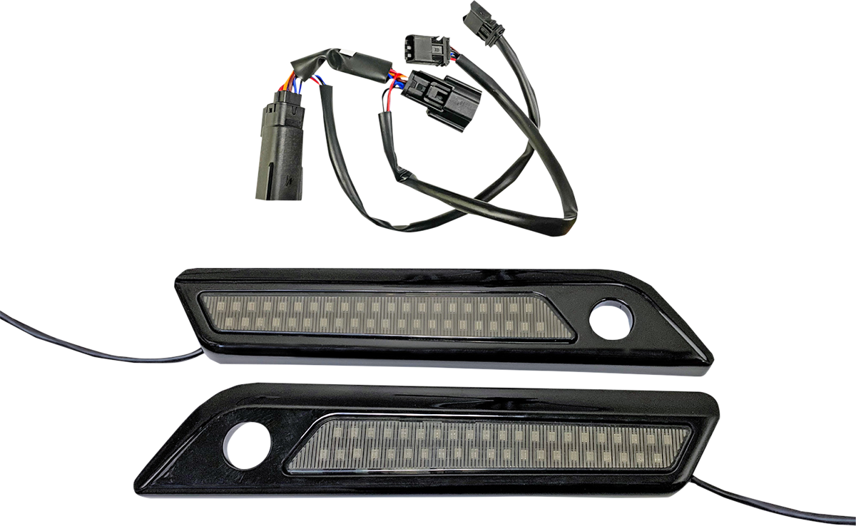 Latch Light - Saddlebag - Dual Color - Smoke - Black