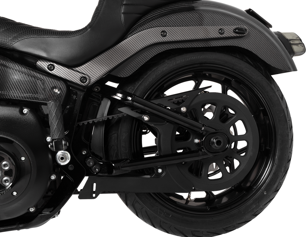 Upper Belt Guard - Black - Softail