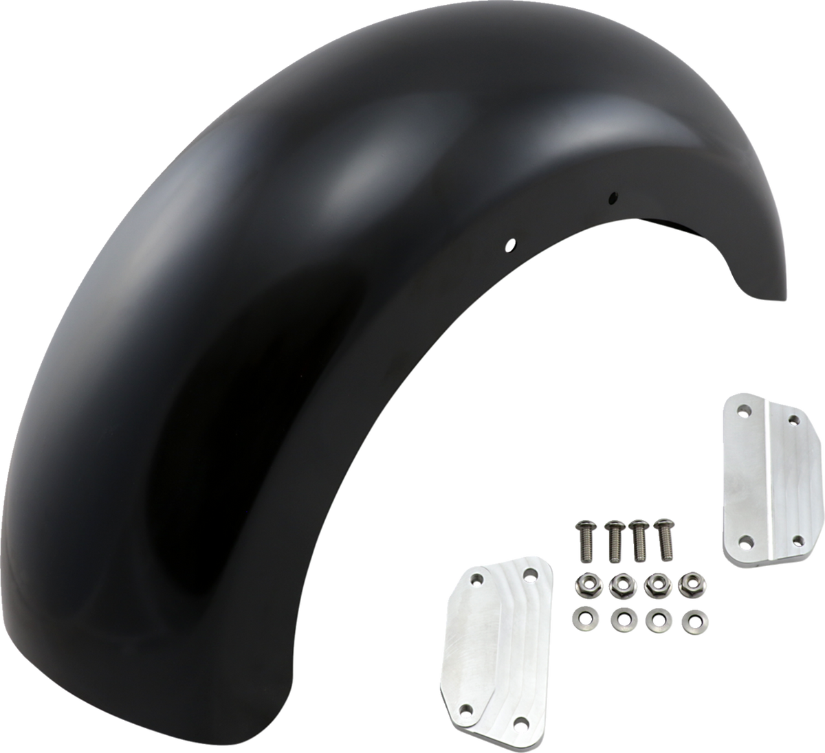 Roller Front Fender - Black - 18" - HD Softail