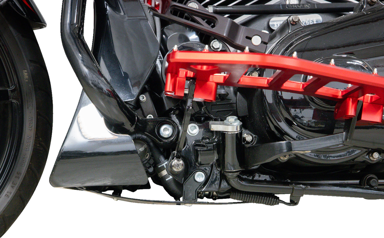 Skid Plate - Carbon Fiber/Forged - With Black Brackets - FLHX/FLTRX