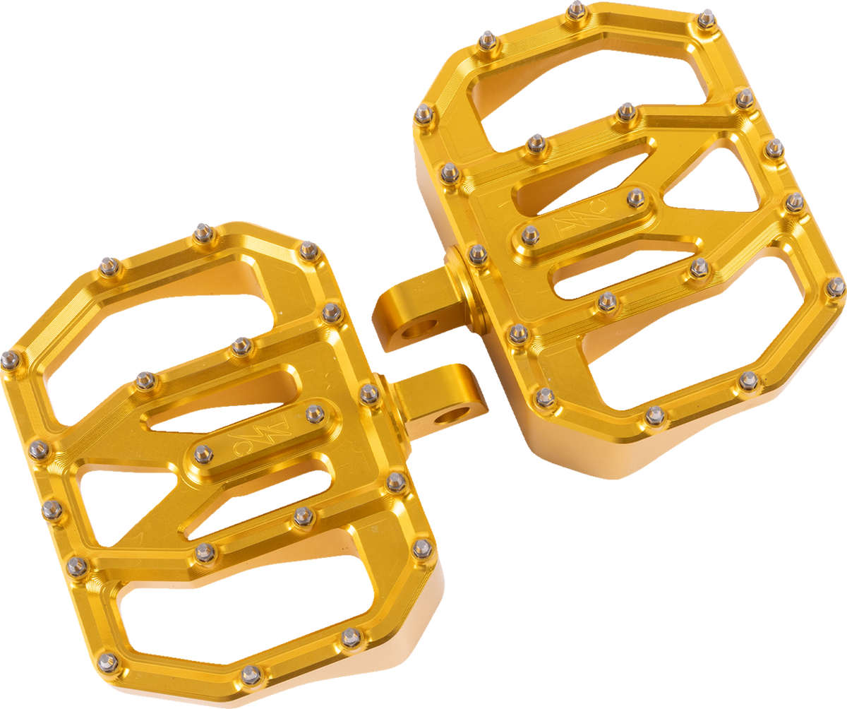 Mini Aggressor Floorboards - Gold - Rear