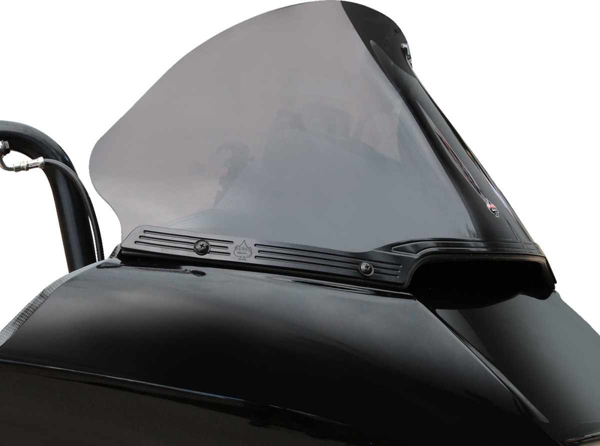 Flare® Windshield Trim - Logo - Blacked Out - Harley-Davidson®
