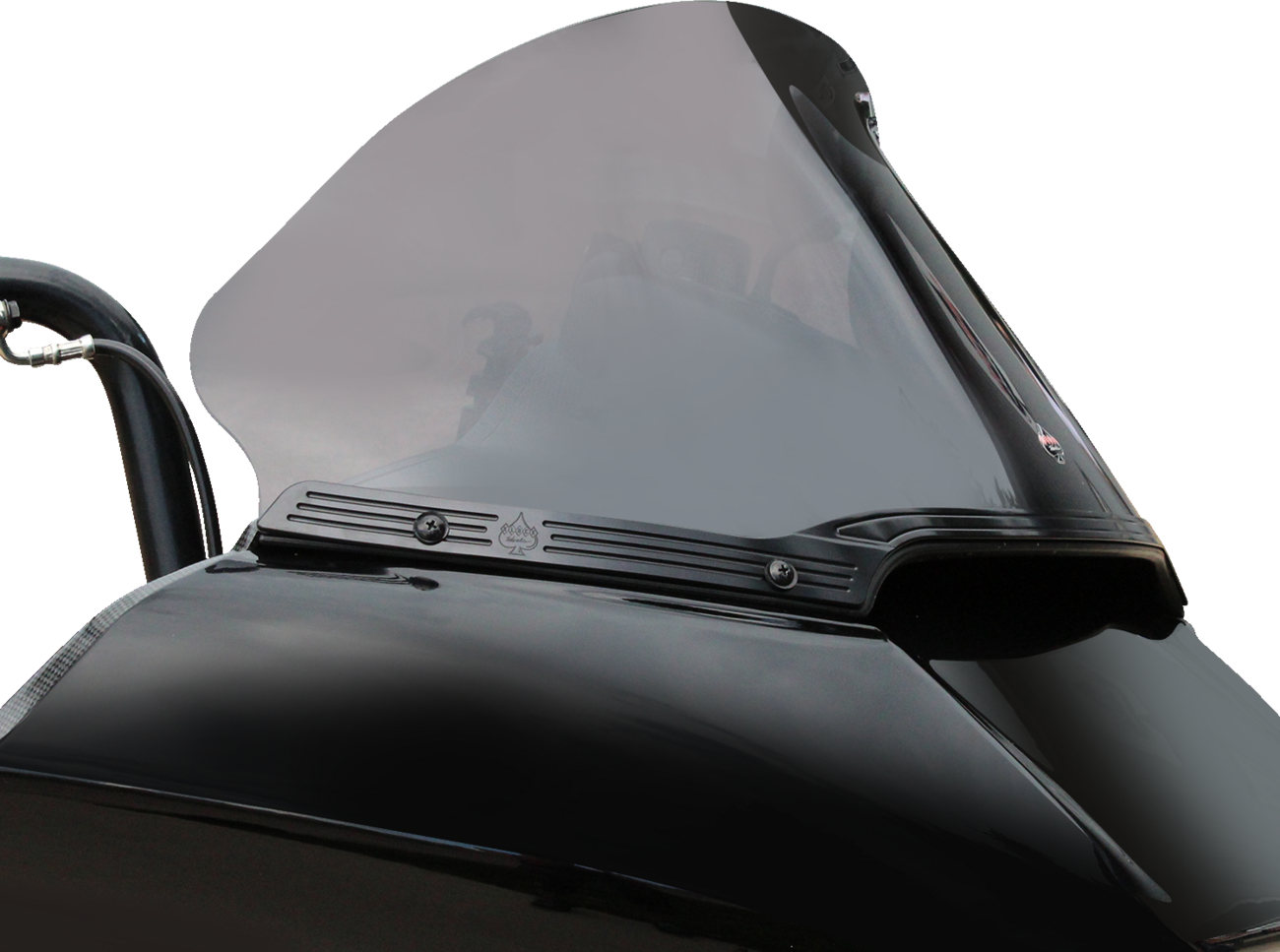 Flare® Windshield Trim - Logo - Blacked Out - Harley-Davidson®