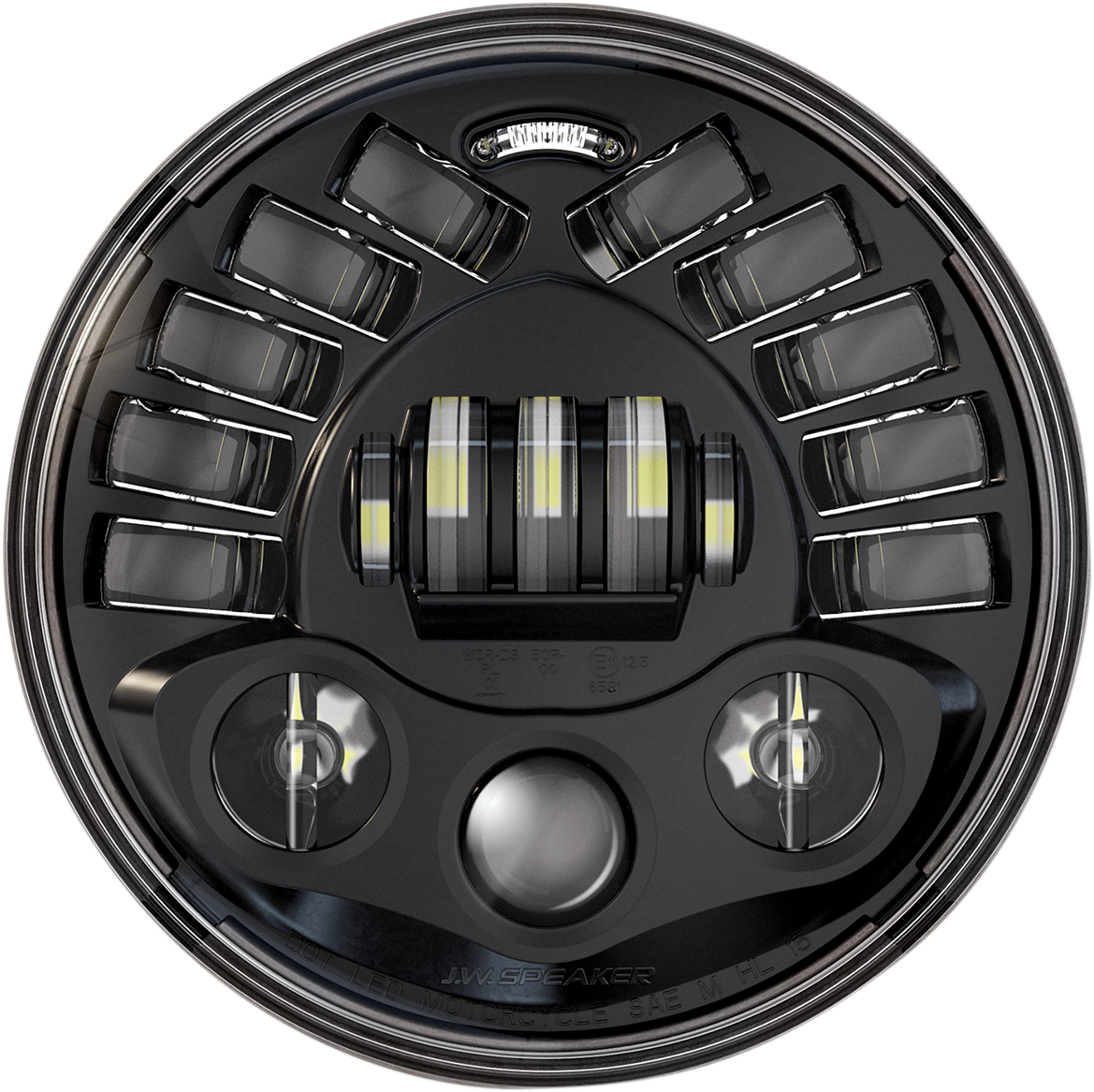 Adaptive 2 LED Headlight - 7" - Black