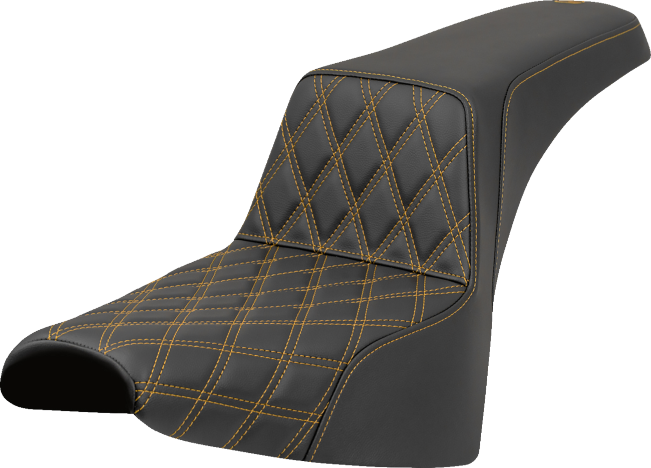 Step-Up Seat - Front Lattice Stitch - Gold Stitch - FXST/FXBB '18-'25