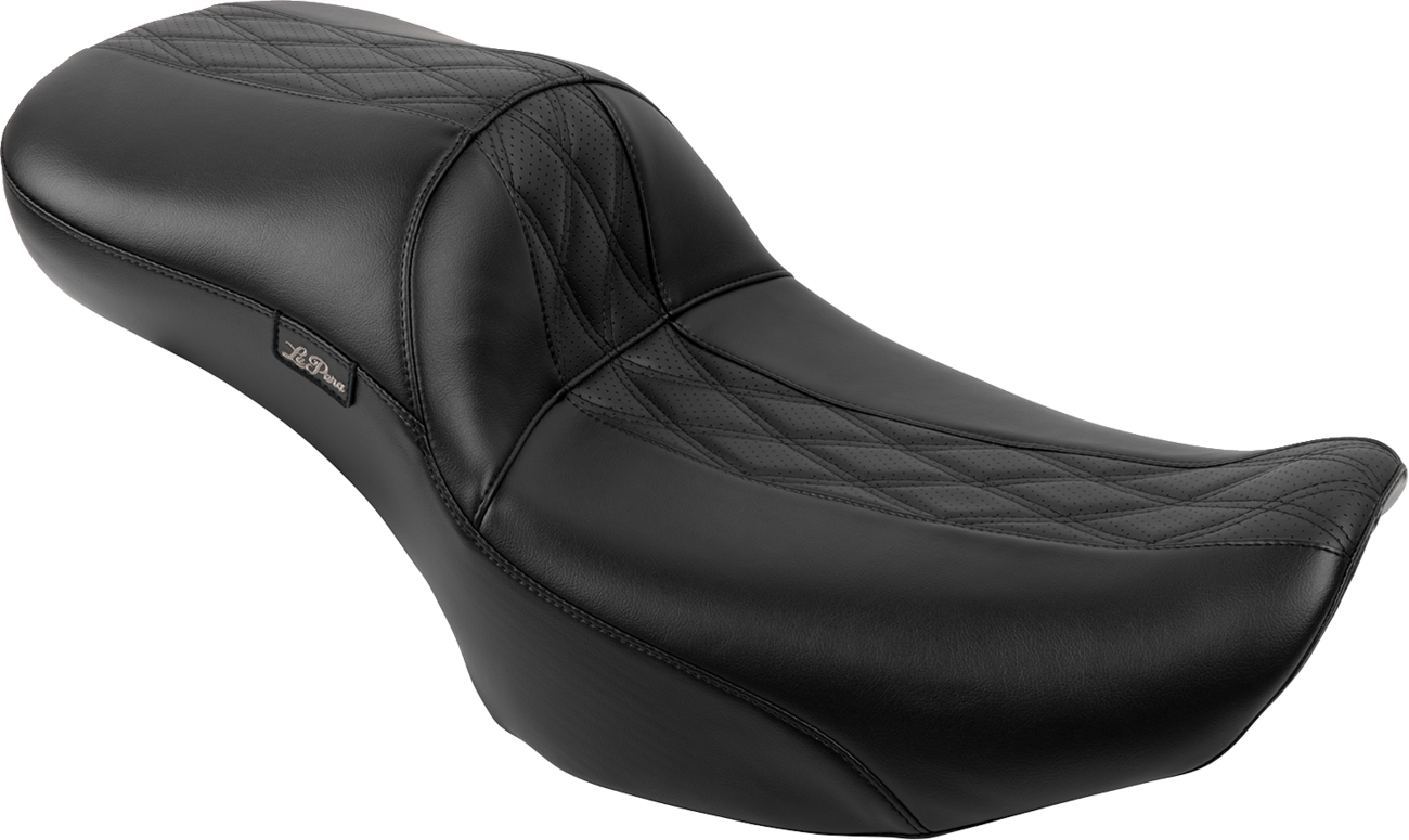 Maverick Daddy Long Legs Seat - Without Backrest - Diamond Stitch - HR2 Inlay - FLH/FLT '23-'25