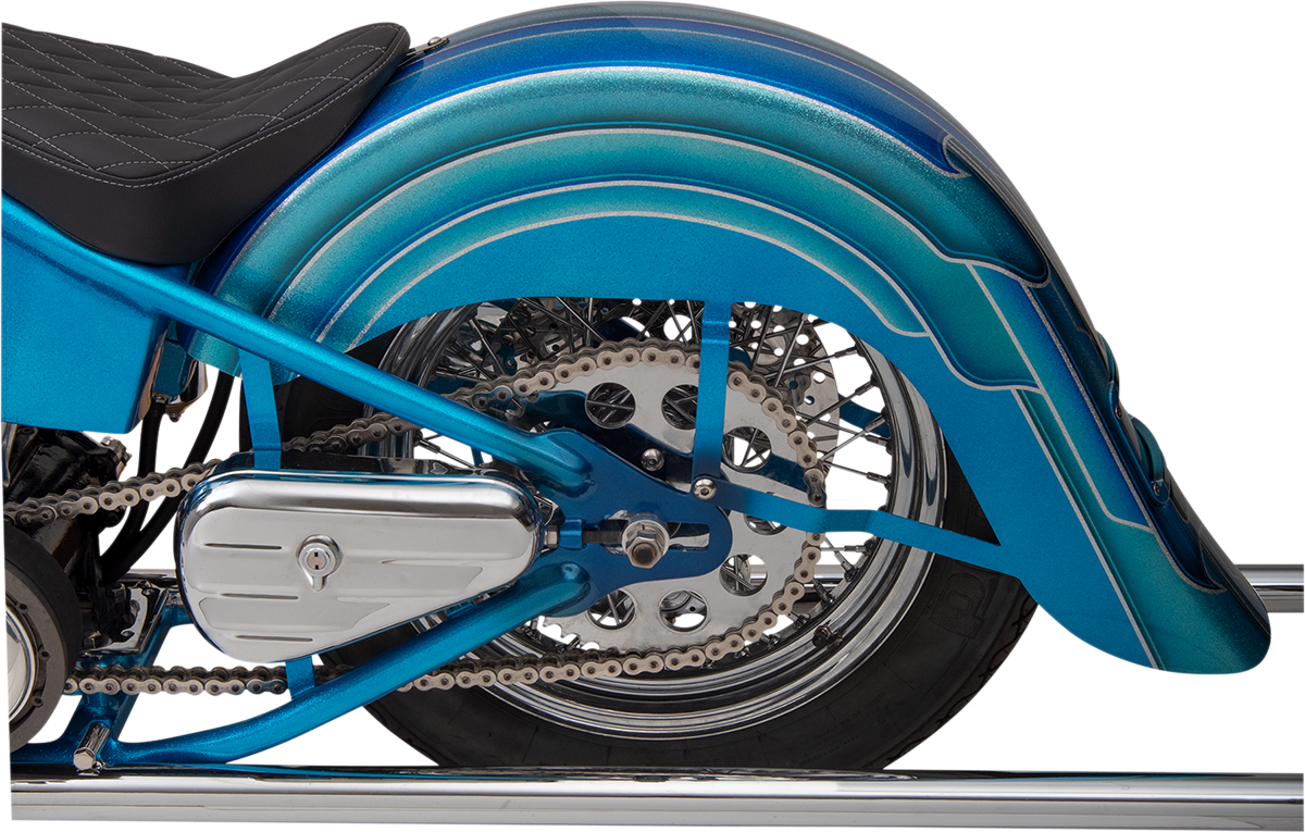 Benchmark 4" Stretched Rear Fender - Frenched - Unfinished - For Custom Application - HD