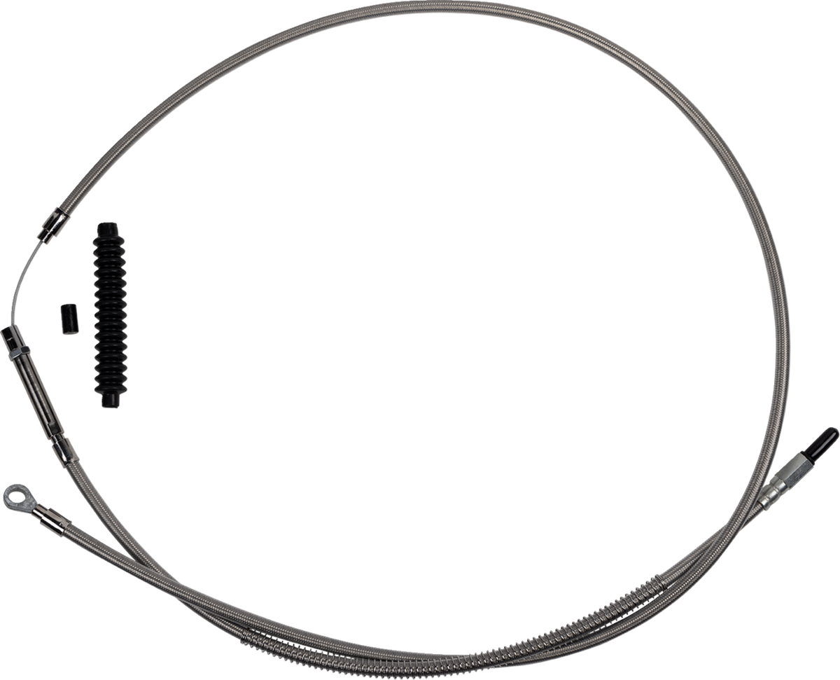 High-Efficiency Stainless Steel Clutch Cable For Harley-Davidson - +10" - '21-'24 FL