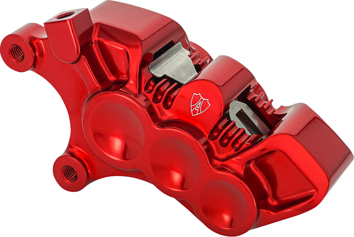 Monoblock Axial Brake Caliper - 14" - Left - Red