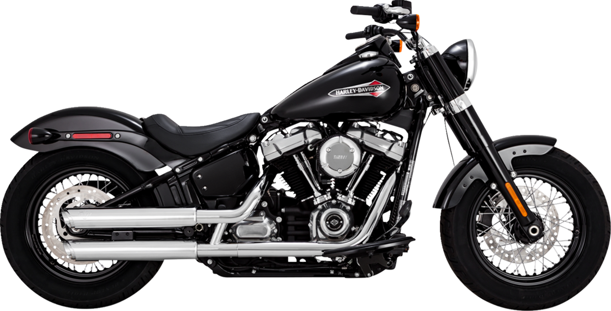 3" Twin Slash Slip-On Muffler - Chrome