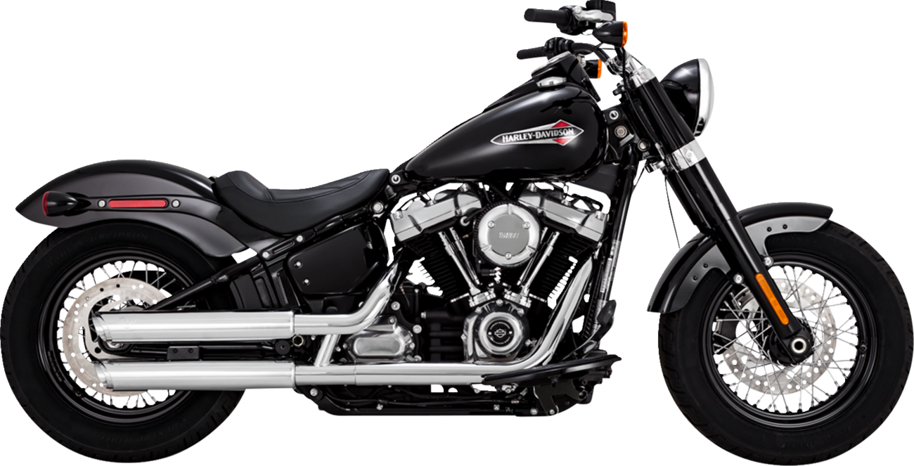 3" Twin Slash Slip-On Muffler - Chrome