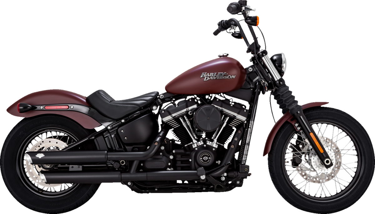 3" Twin Slash Slip-On Mufflers - Black