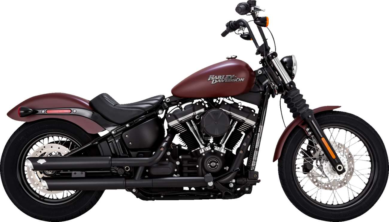 3" Twin Slash Slip-On Mufflers - Black