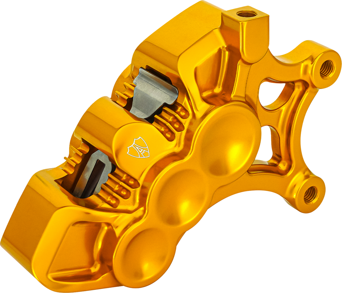 Monoblock Axial Brake Caliper - 14" - Right - Gold