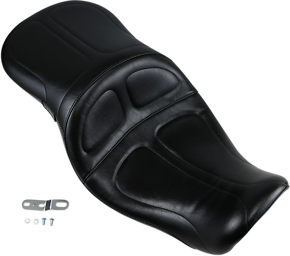 Maverick Seat - Without Backrest - Stitched - Black - FLD/FXD '06-'17
