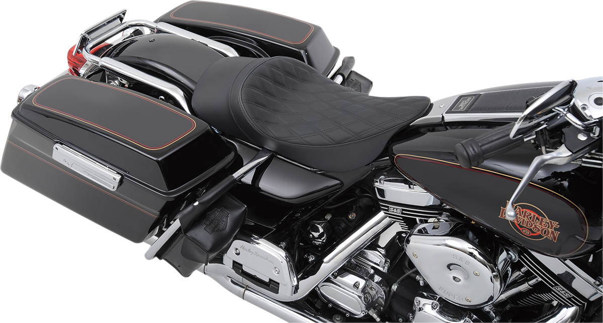 Low Profile Solo Seat - Forward - Double Diamond - FL '99-'07