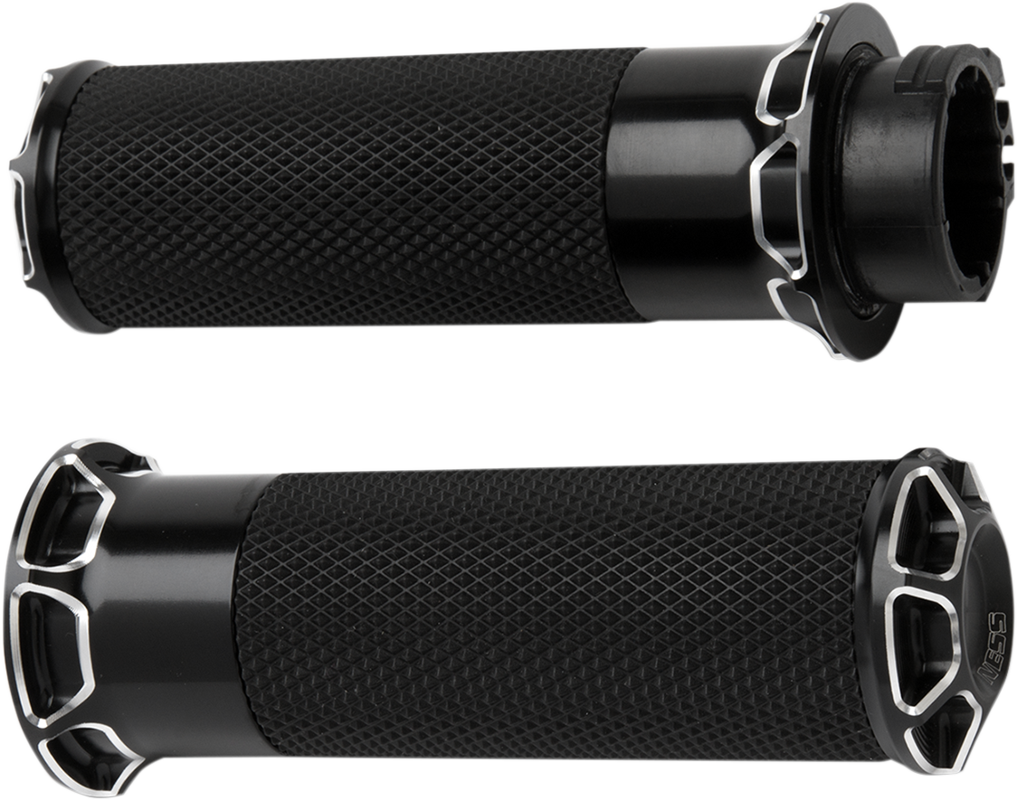 Beveled Grips - TBW - Black