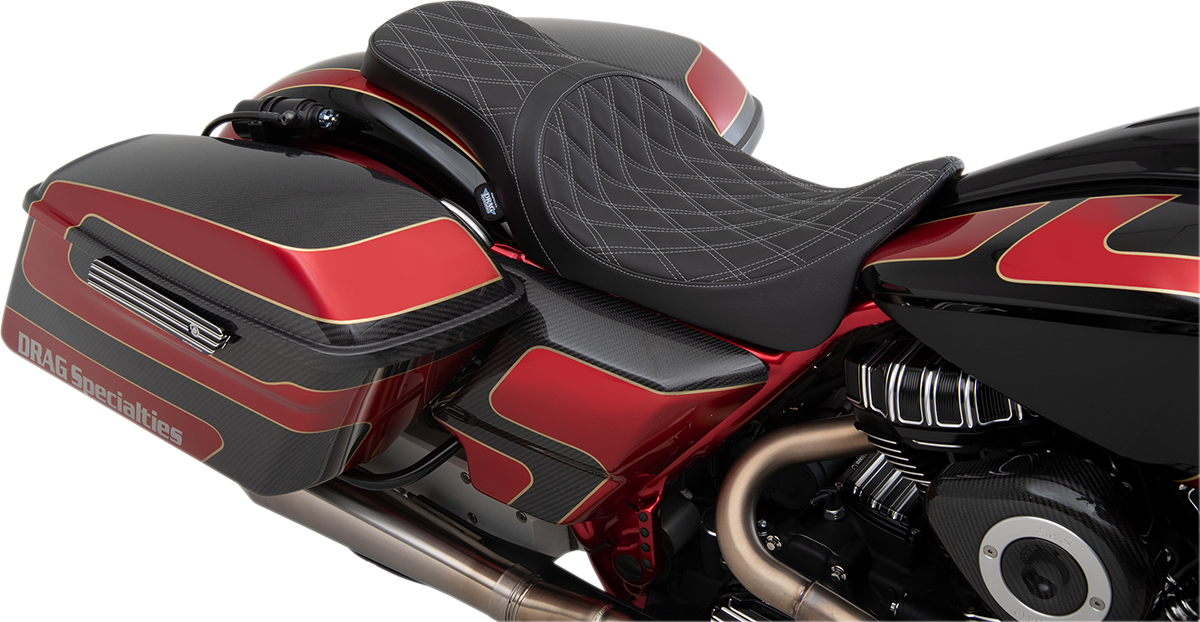 Predator 2-Up Seat - Double Diamond - Silver Stitching - FL '08-'23