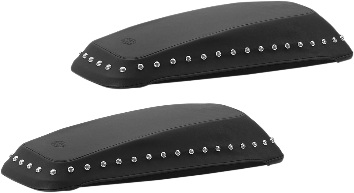 Saddlebag Lid Covers - Chrome Stud - FL '14-'24