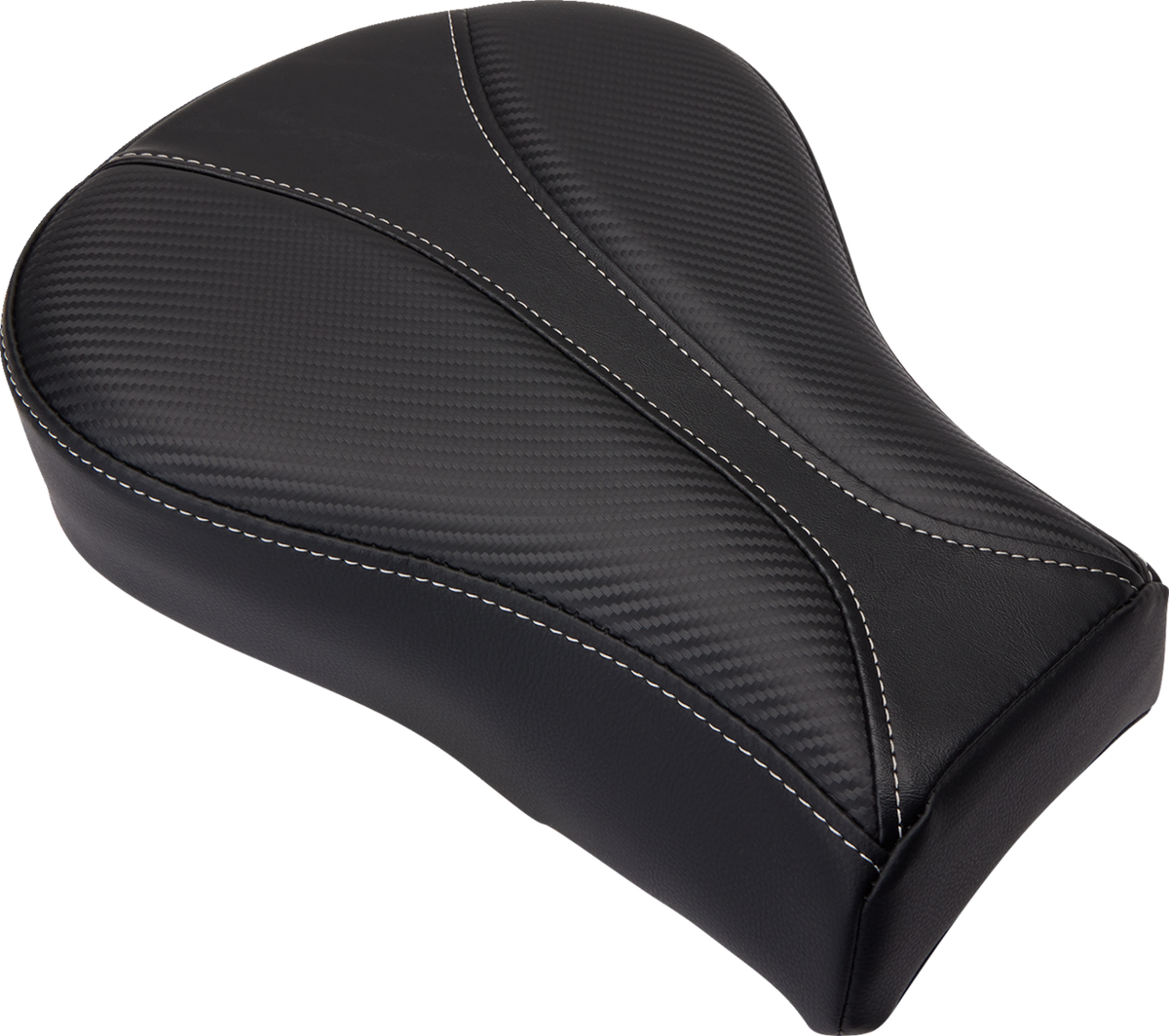 Dominator Pillion Pad - Standard Reach - Black W/ Gray Stitching - FL/FX '06-'17