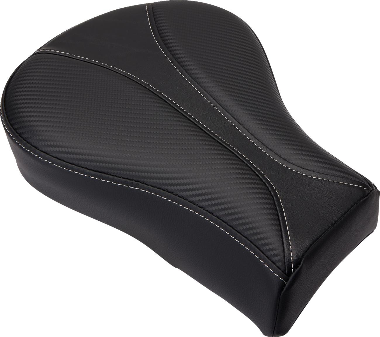 Dominator Pillion Pad - Standard Reach - Black W/ Gray Stitching - FL/FX '06-'17