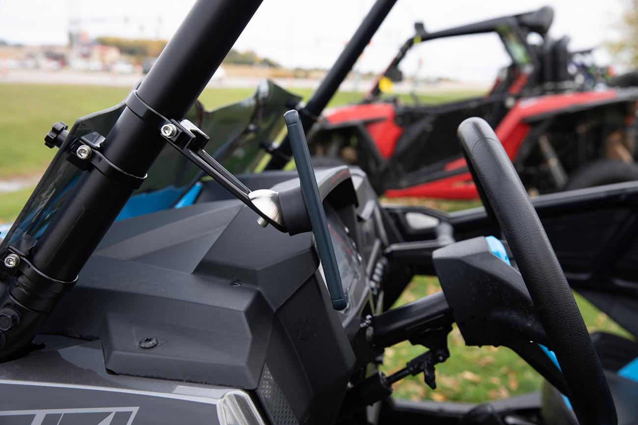 Roll Cage Phone Mount - Offset - 1-3/4"