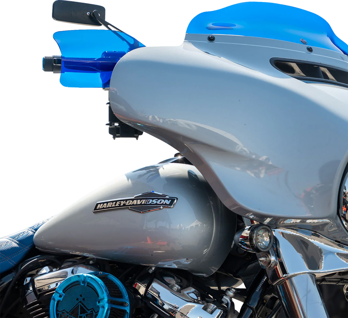Flare® Handguards - Harley-Davidson Cable Clutch - Blue